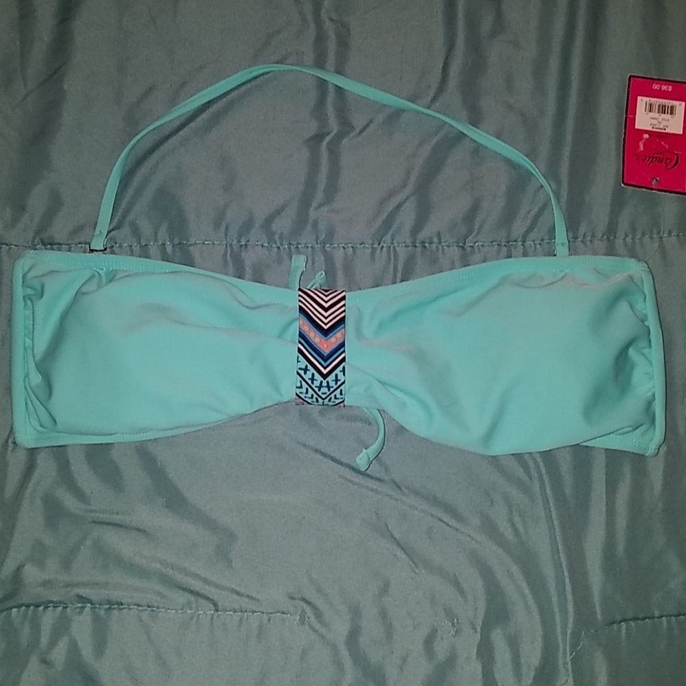 Baby blue bathing suit top